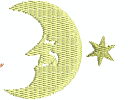 Mond und Sterne
